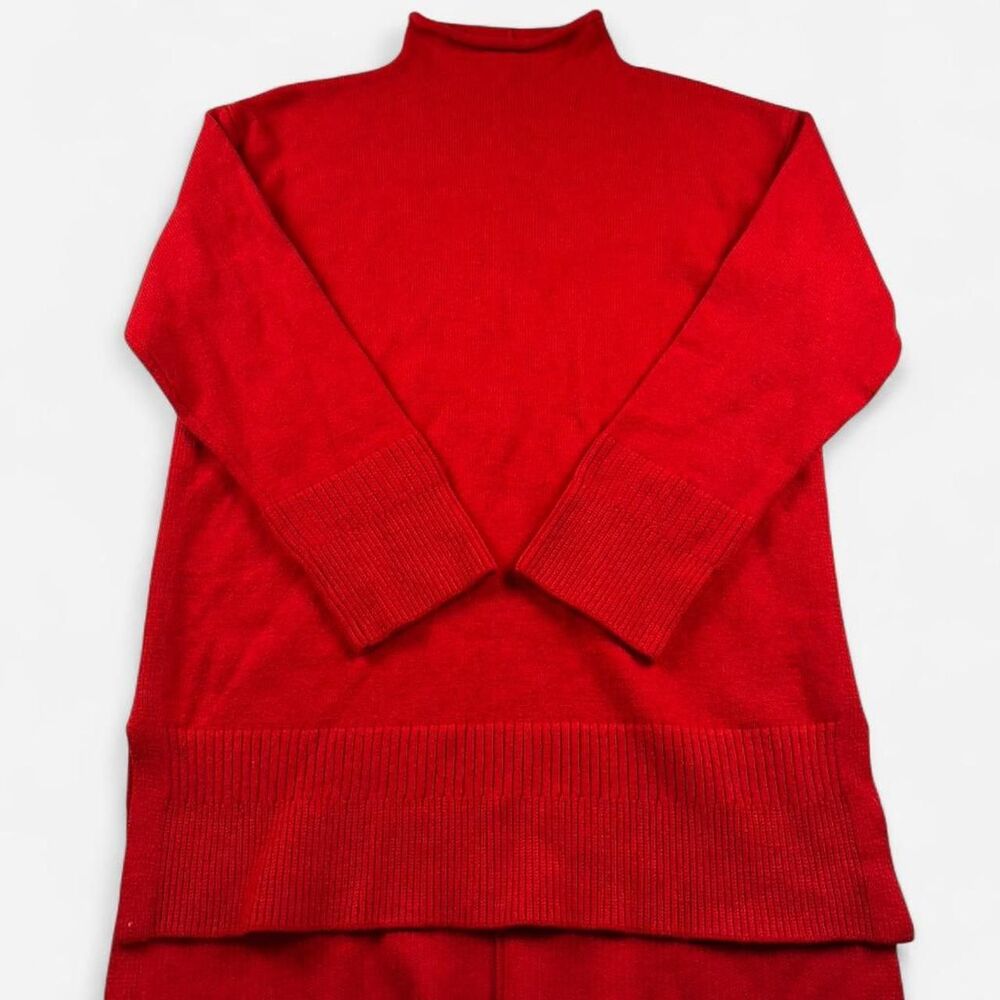 Anthropologie Women’s Red Turtleneck Sweater – Size Small